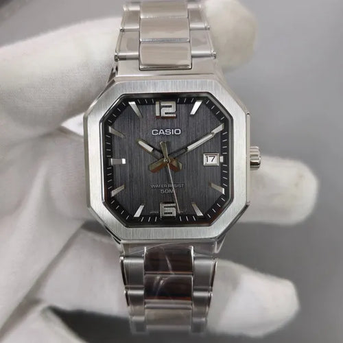 Casio Standard "Octagonal Sport" MTP-B195D-1AVDF Black Dial 38mm Stainless Steel Men's Watch