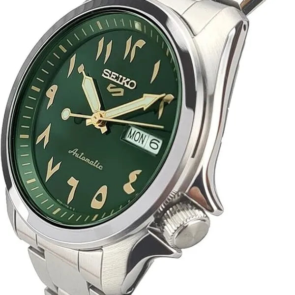 Seiko 5 Sports SRPH49K1 Automatic Arabic Green Dial 40mm Stainless Steel Men's Watch