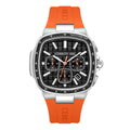 Cerruti 1881 Casale CIWGO0102703 Men's Chronograph Black Dial Orange Rubber Strap Watch