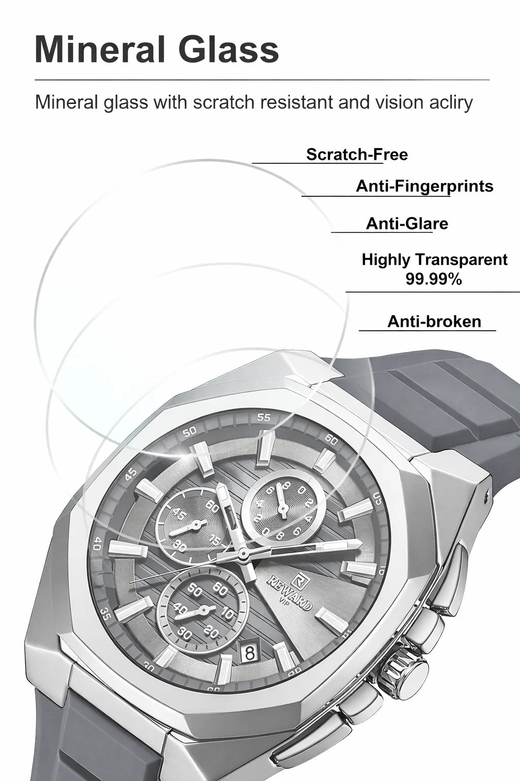 Reward Watch – Classic Silver Dial (RD833152M)