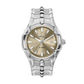 Diesel Vert Men's 45mm Gold-Tone Sunray Dial Silver Stainless Steel Three-Hand Date Bracelet Watch