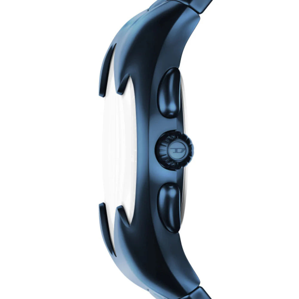 Diesel Mercurial Men's 45mm Blue Gradient Sunray Dial Blue Stainless Steel Chronograph Bracelet Watch