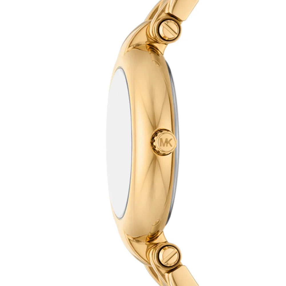 Michael Kors Laney Women's 30mm Green Glossy Dial Gold-Tone Stainless Steel Bracelet Watch