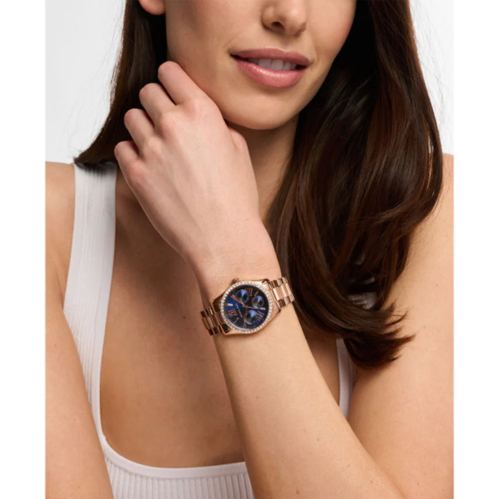 Michael Kors Lexington Lux Women's 33mm Green Sunray Dial Gold-Tone Stainless Steel Bracelet Watch