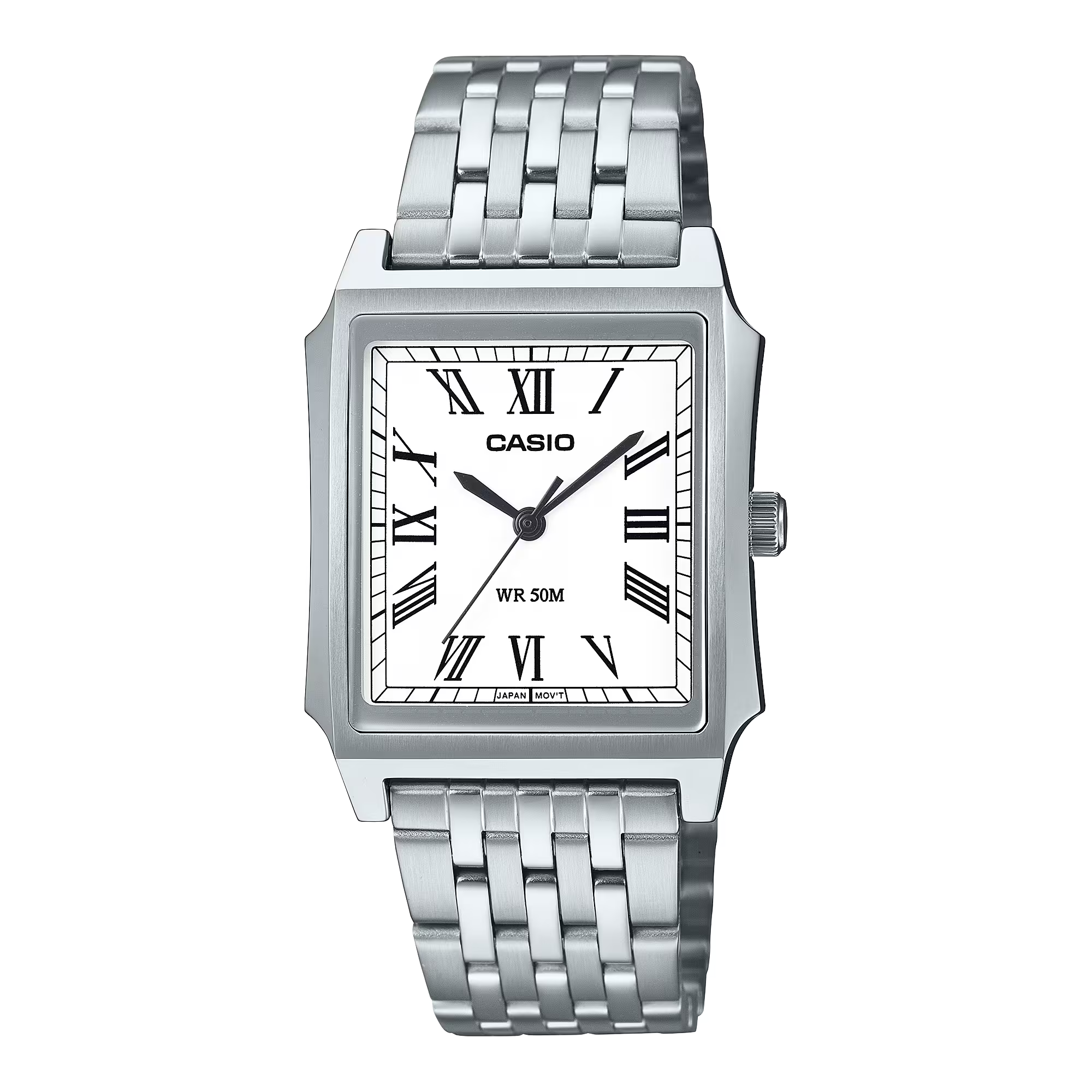 Casio Analog-Digital Vintage AQ-240E-3ADF Green Dial Stainless Steel Watch