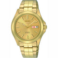 Seiko 5 SNKK98K1 Automatic 21 Jewels Gold Dial Gold-Tone Stainless Steel Men's Watch