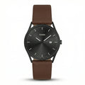 Torri TOR148 Men's Minimalist Black Dial Brown Leather Strap Watch