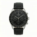 Torri TOR188 Men's Chronograph Black Dial Tachymetre Black Leather Strap Watch