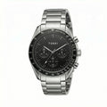 Torri TOR190 Men's Chronograph Black Dial Tachymetre Sapphire Crystal Stainless Steel Watch