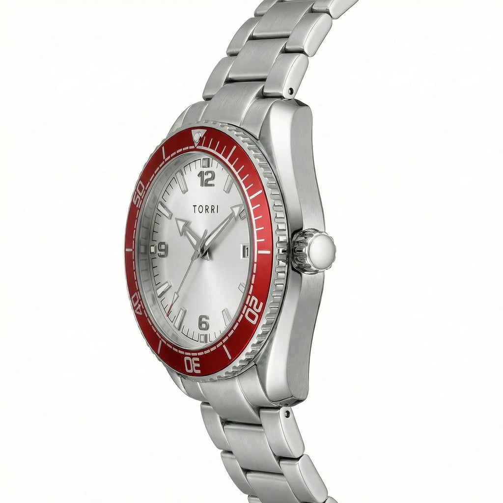 Torri TOR194 Men's Sapphire Crystal Stainless Steel Watch