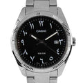 Casio Rare Classic MTP-1302D-1B3 Analog Black Arabic Dial Stainless Steel Men's Watch